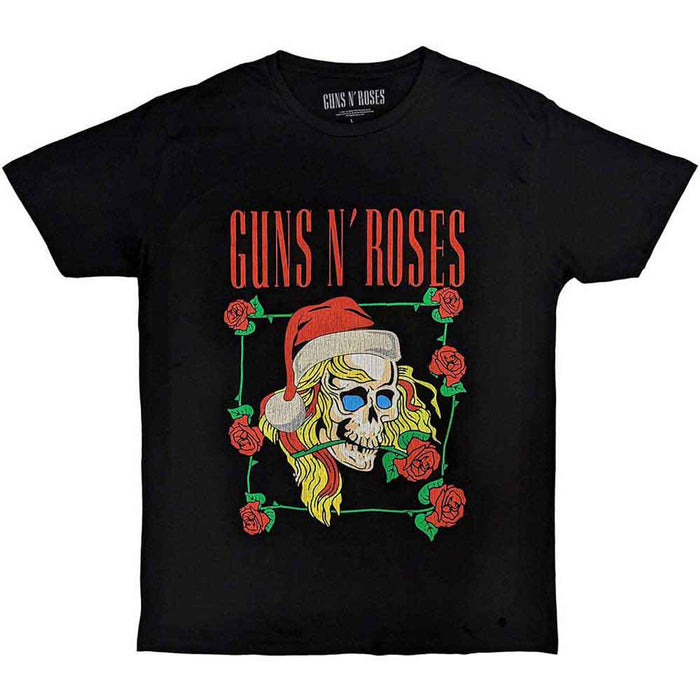 Guns N' Roses Holiday Skull Black Medium T-Shirt