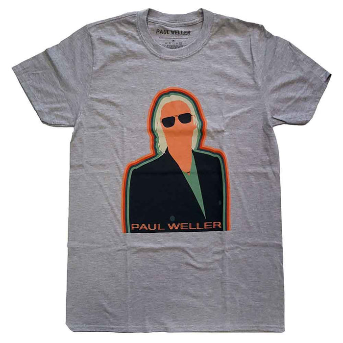 Paul Weller Illustration Key Lines Grey XX-Large T-Shirt
