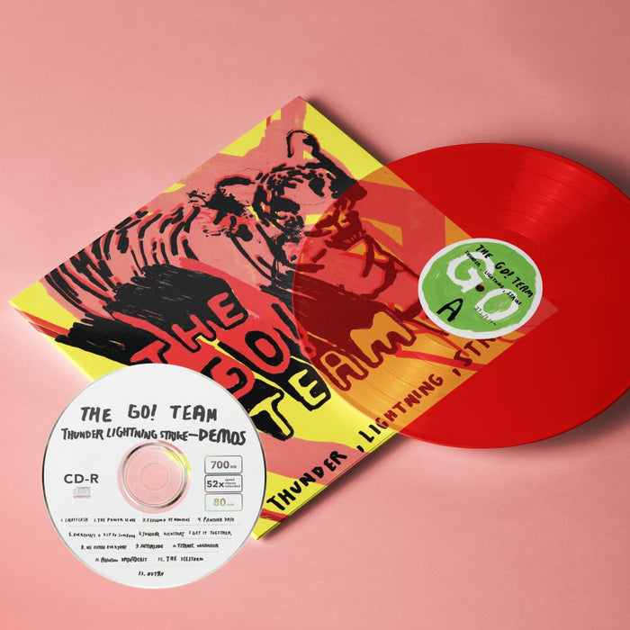 The Go! Team Thunder, Lightning, Strike Vinyl LP Translucent Red Colour 2024