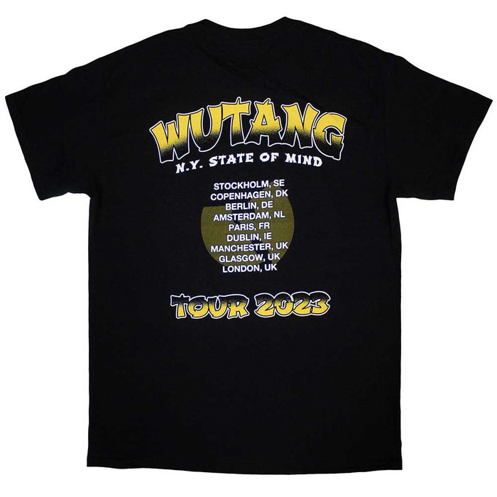 Wu-Tang Clan Tour '23 Slanted Logo State Of Mind Black XX-Large T-Shirt