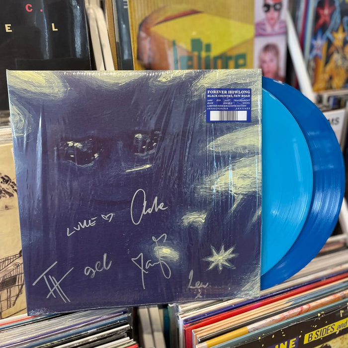 Black Country, New Road Forever Howlong Vinyl LP Indies Signed Eco Jazz Transparent Blue Colour 2025