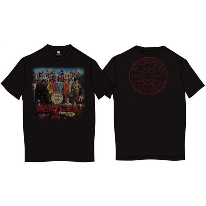 BEATLES SGT PEPPER T-SHIRT MEDIUM MENS NEW OFFICIAL BLACK