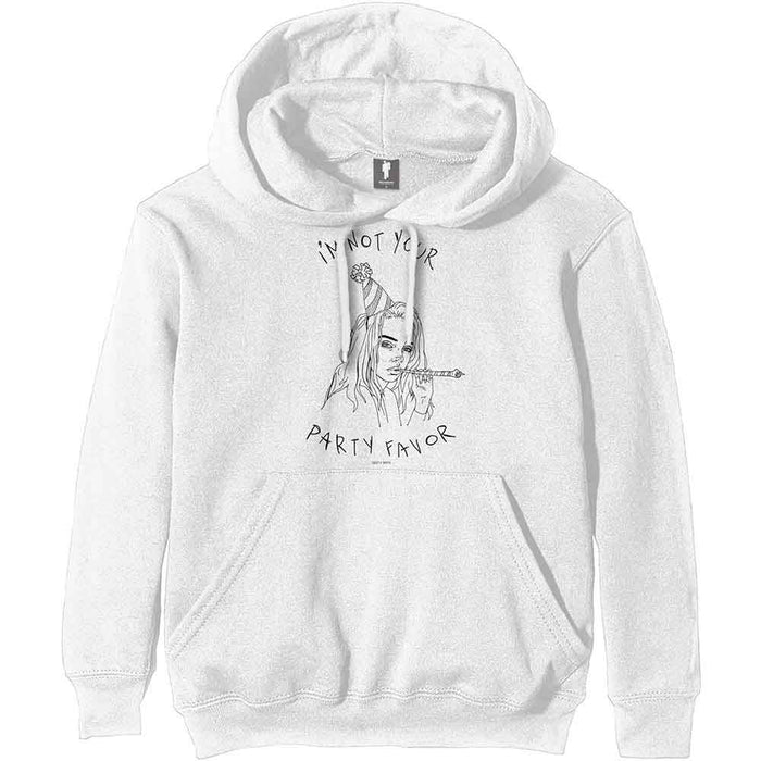 Billie Eilish Party Favor White XXX-Large Hoodie