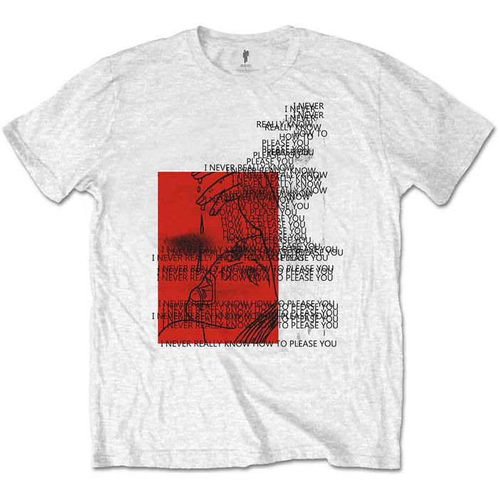 Billie Eilish Please You White Large T-Shirt