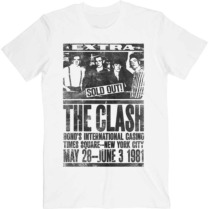The Clash Bond's 1981 White XXL Unisex T-Shirt