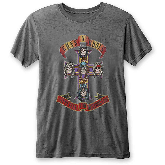 Guns N Roses Appetite For Destruction Charcoal Small Unisex T-Shirt