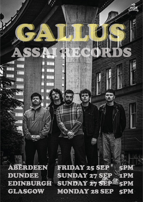 Gallus Life Is Bliss Instore Performance & Signing Dundee Priority Entry with Pre-Order (1pm Sunday 27th September 2026)