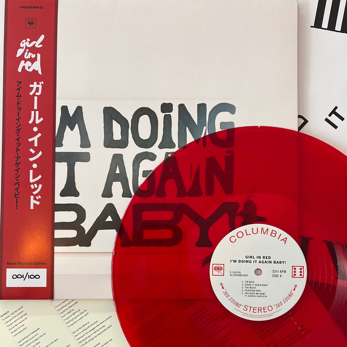 Girl In Red I'm Doing It Again Baby! Vinyl LP Assai Obi Edition Translucent Red Colour 2024