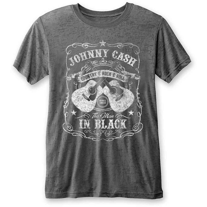 Johnny Cash The Man In Black Charcoal Medium Unisex T-Shirt