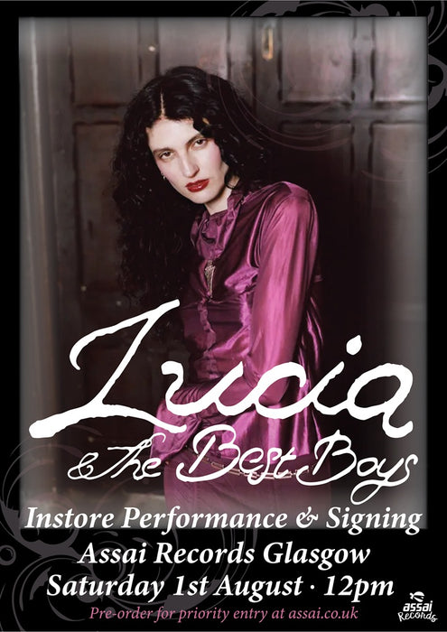 Lucia & The Best Boys Picking Petals Instore Performance & Signing Glasgow Priority Entry with Pre-Order (12pm Saturday 1st August 2026)