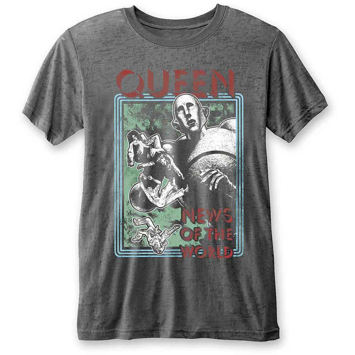 Queen News of the World Charcoal Grey XX-Large T-Shirt
