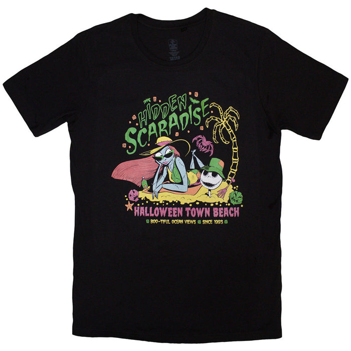 The Nightmare Before Christmas Hidden Scaradise Black XX-Large T-Shirt