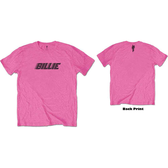 Billie Eilish Racer Logo & Blohsh Pink Large T-Shirt