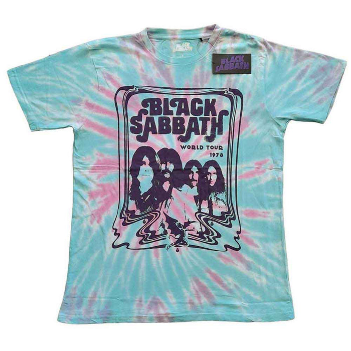 Black Sabbath World Tour '78 Wash Green Medium T-Shirt