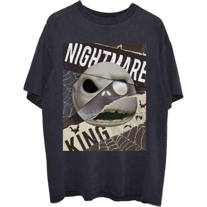 The Nightmare Before Christmas Nightmare Skull Black Medium T-Shirt