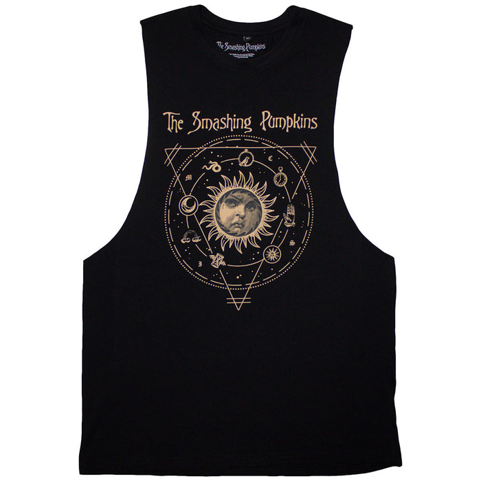 The Smashing Pumpkins Celestial Sun Black Medium Tank T-Shirt