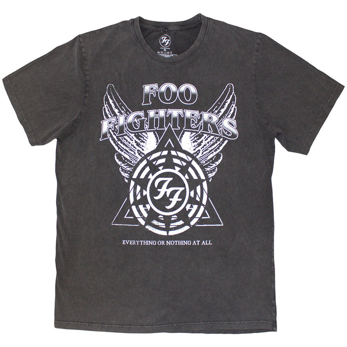 Foo Fighters EONAA Logo Stone Wash Charcoal Grey X-Large T-Shirt