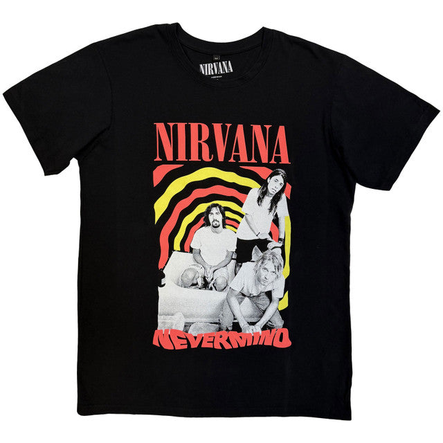 Nirvana Nevermind Bath Tub Black X-Large T-Shirt