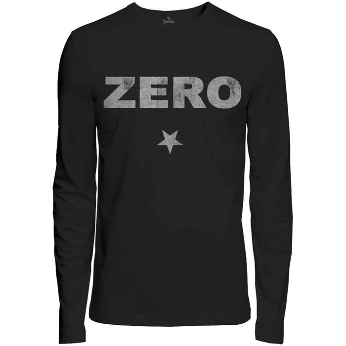 The Smashing Pumpkins Zero Distressed Black Long Sleeve X-Large T-Shirt