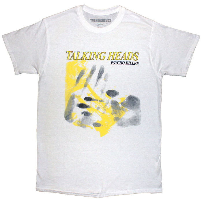 Talking Heads Psycho Killer Hands White X-Large T-Shirt