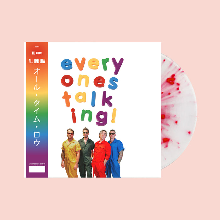 All Time Low Everyone's Talking Vinyl LP Signed Assai Obi Edition White w/Red Accents Colour 2025