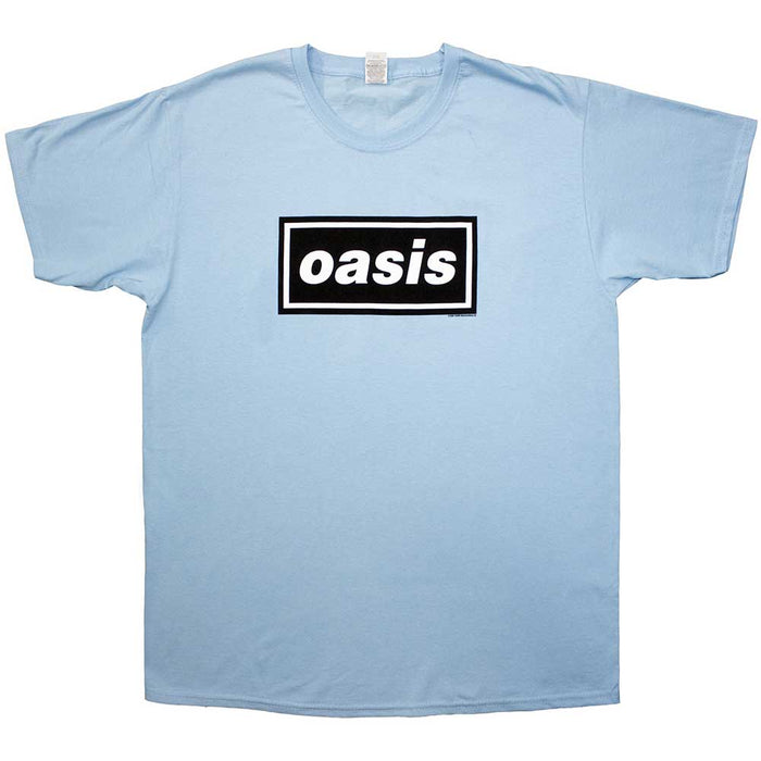 Oasis Decca Logo Light Blue Large T-Shirt