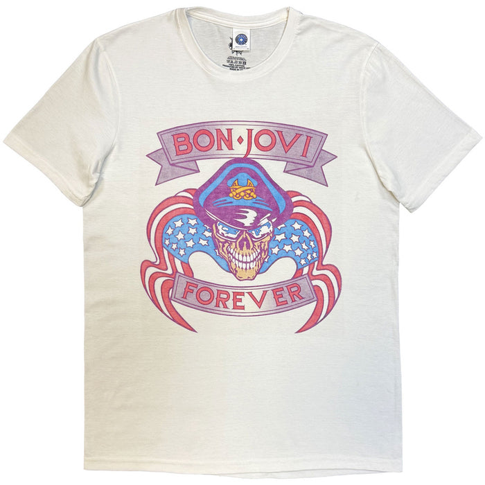 Bon Jovi The Brotherhood White Large T-Shirt