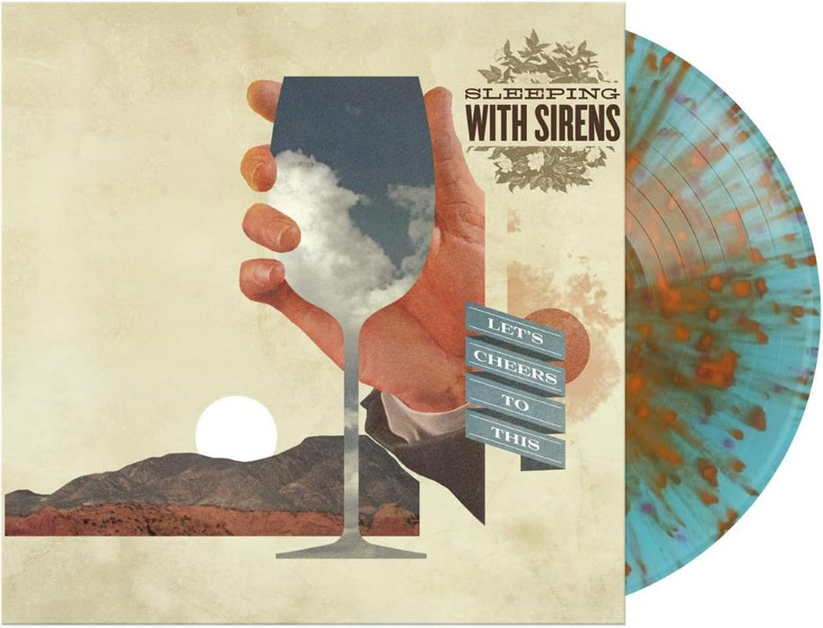 Sleeping With Sirens Let's Cheers To This Vinyl LP Blue & Orange Splatter Colour 2025