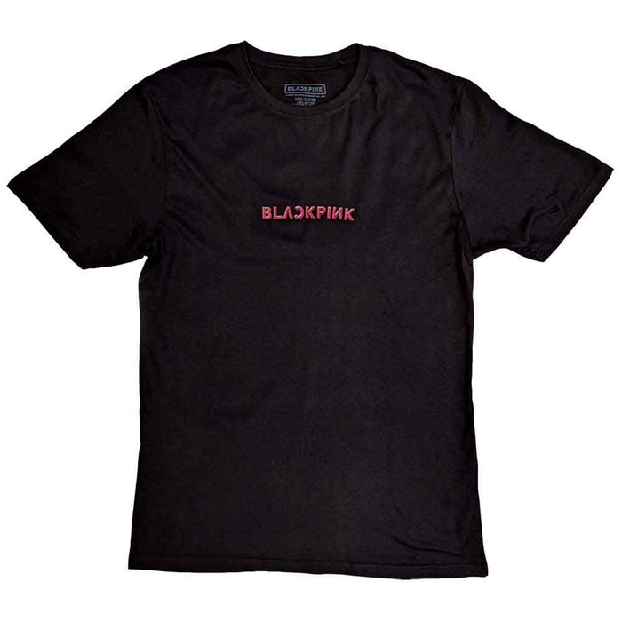 BLACKPINK Pink Venom Group Photo Black Large T-Shirt