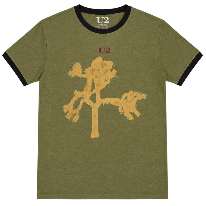 U2 The Joshua Tree Ringer Green Small T-Shirt
