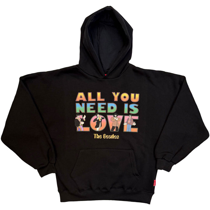 The Beatles All You Need Is Love Black Medium Hoodie