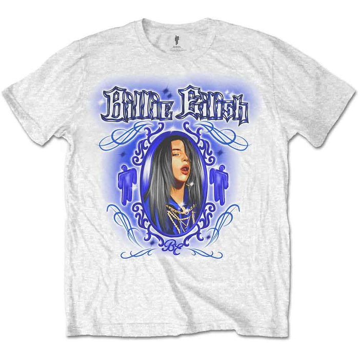 Billie Eilish Airbrush White XX-Large T-Shirt