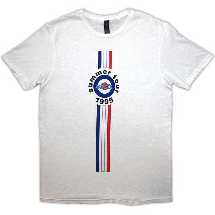 Oasis Stripes '95 White X-Large T-Shirt