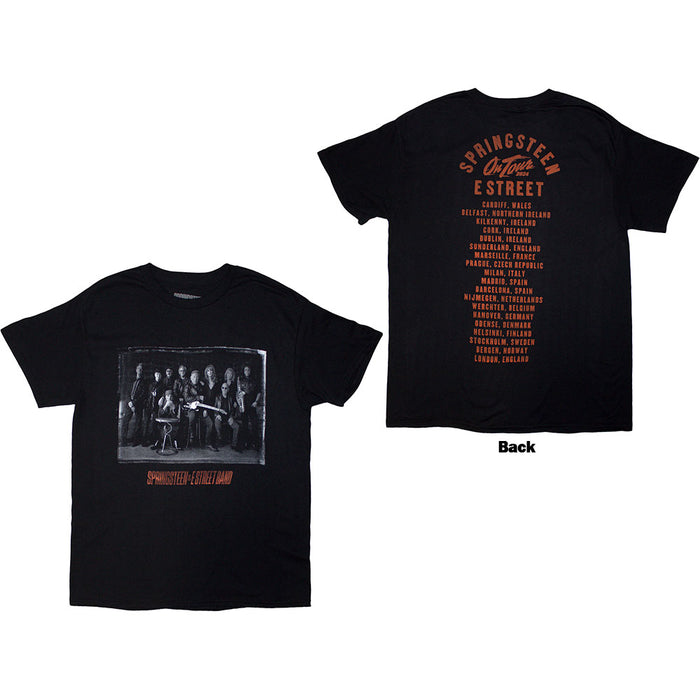 Bruce Springsteen Tour '24 E-Street Photo Black Large T-Shirt