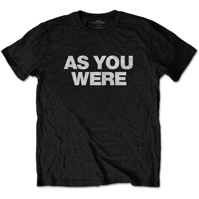 Liam Gallagher As You Were Black XX-Large T-Shirt