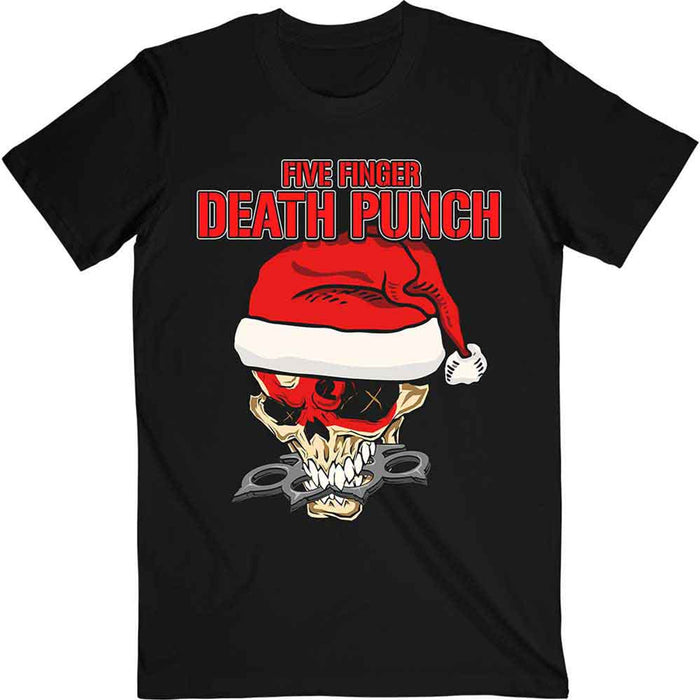 Five Finger Death Punch Santa Knucklehead Black XX-Large T-Shirt