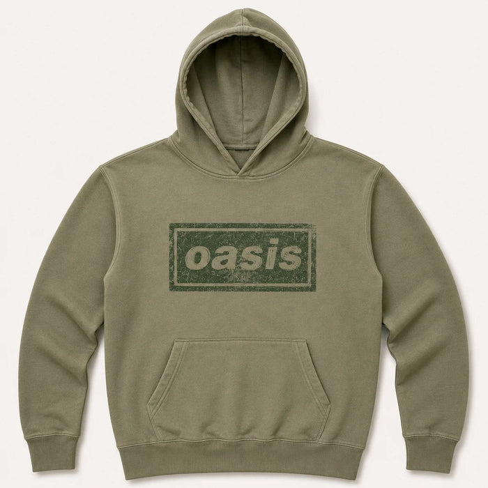 Oasis Lino Logo Green XX-Large Hoodie