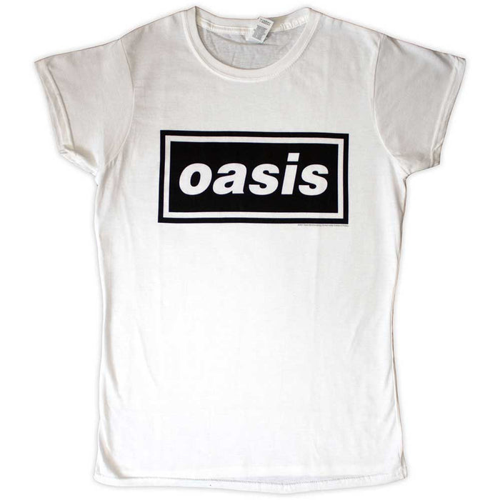 Oasis Decca Logo White Ladies XX-Large T-Shirt