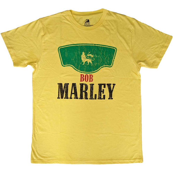 Bob Marley Vintage Green Label Yellow Medium T-Shirt