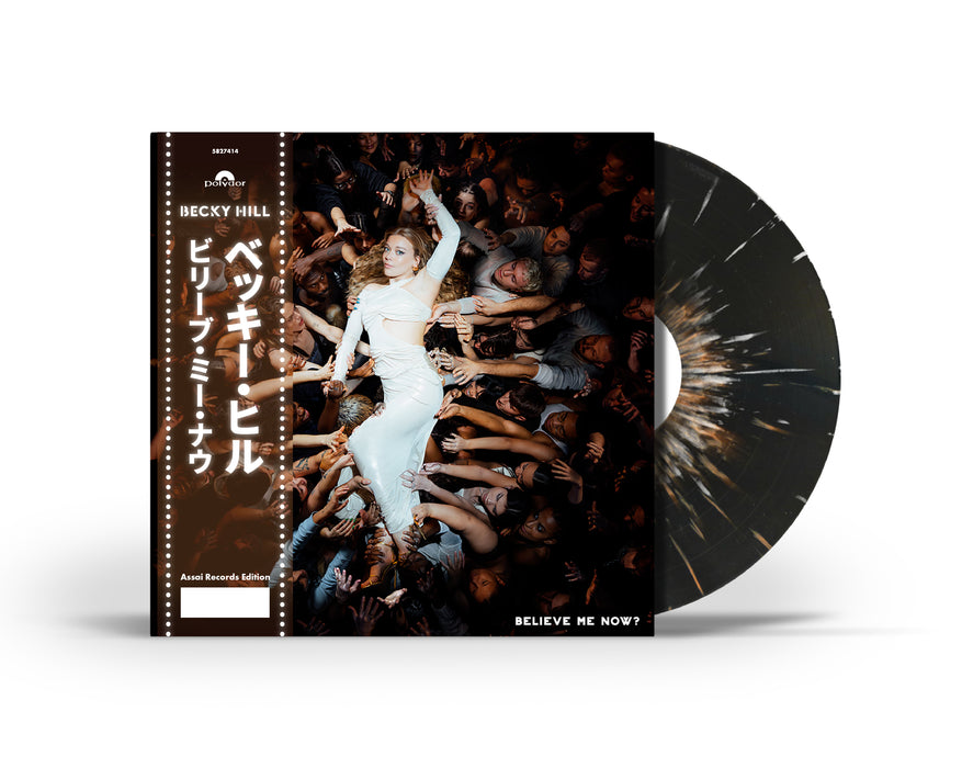 Becky Hill Believe Me Now? Vinyl LP Signed Assai Obi Edition Black & White Splatter Colour 2024