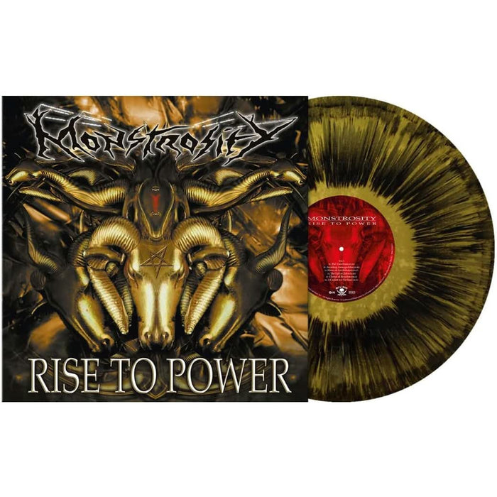 Monstrosity Rise To Power Vinyl LP Metallic Gold Black Dust Colour Due Out 10/07/26