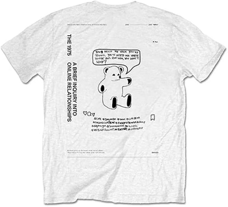 The 1975 ABIIOR Teddy White Small T-Shirt