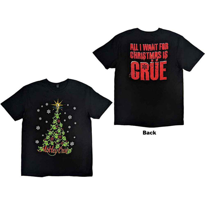 Motley Crue Christmas Crue Black X-Large T-Shirt