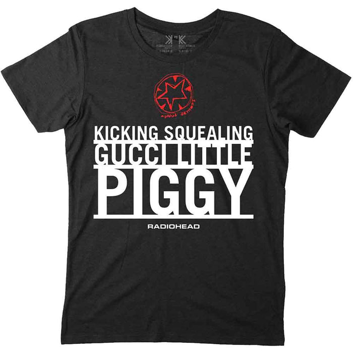 Radiohead Gucci Little Piggy Black Medium T-Shirt