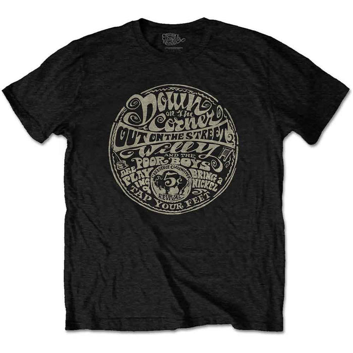 Creedence Clearwater Revival Down On The Corner Black Small T-Shirt