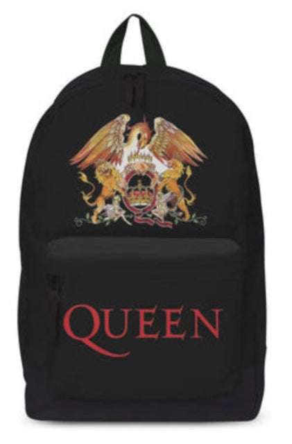 Queen Classic Crest Black Rucksack Bag