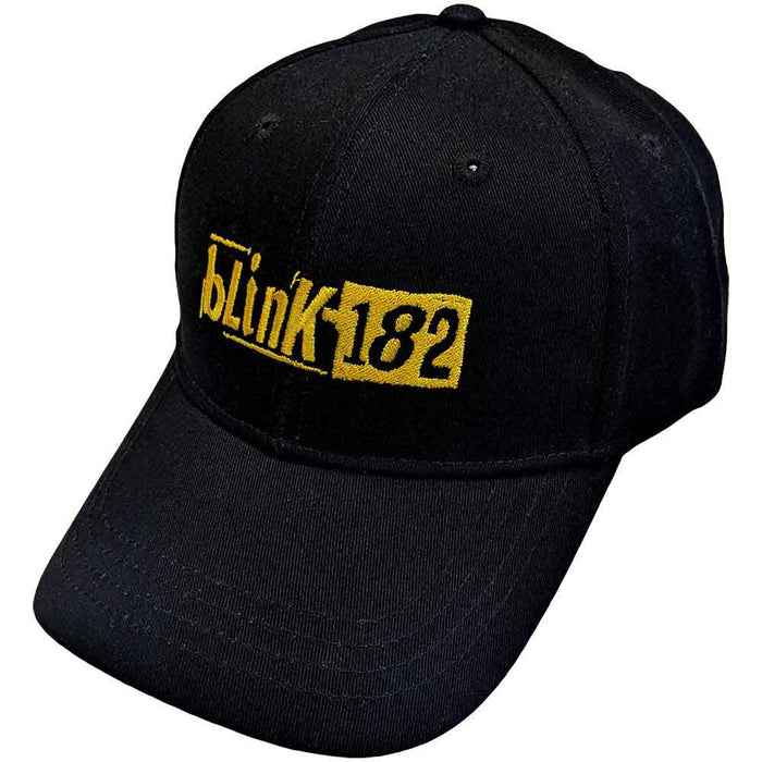 Blink-182 Modern Logo Black Baseball Cap Hat