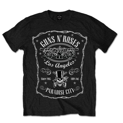 Guns N Roses Paradise City Black Medium Unisex T-Shirt