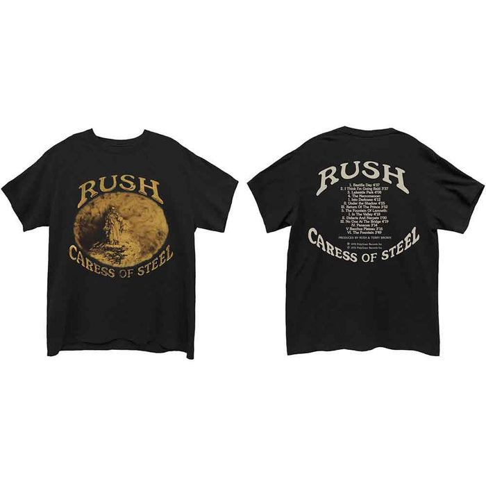Rush Caress Of Steel Black XX-Large T-Shirt