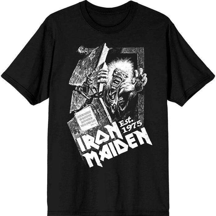 Iron Maiden Est. 1975 No Prayer Grave Black Small T-Shirt